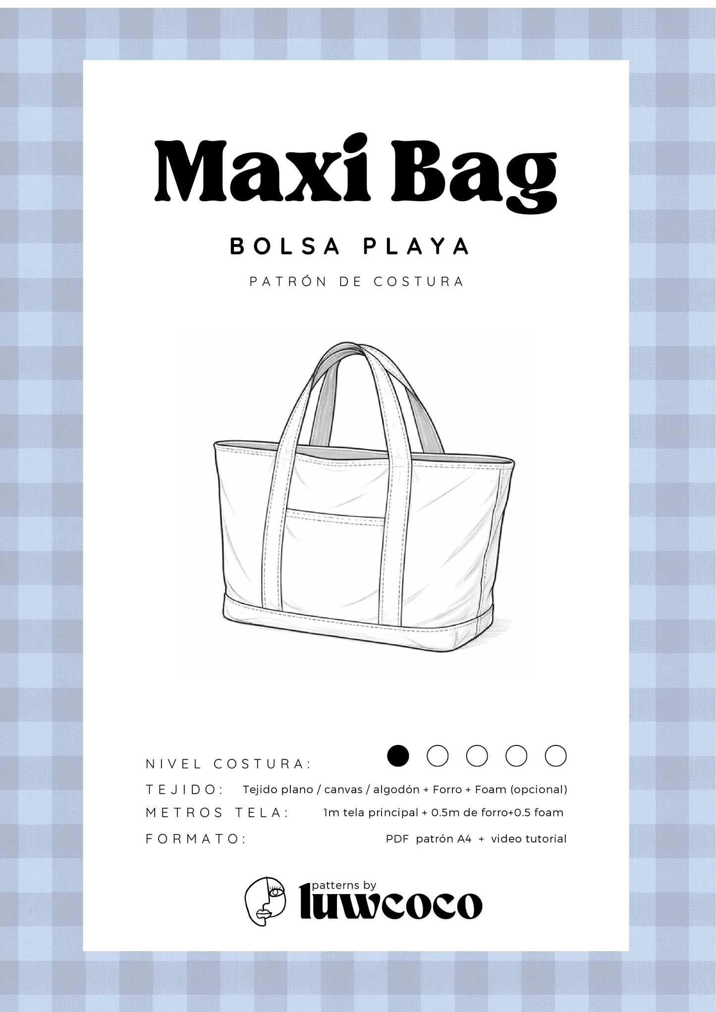 MAXI BAG - Patrón bolsa multiusos