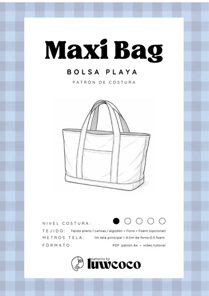 MAXI BAG - Patrón bolsa multiusos