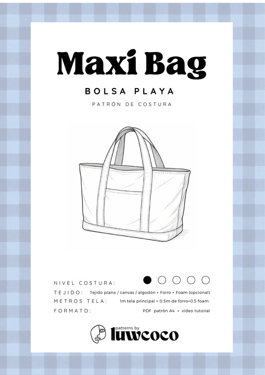 MAXI BAG - Patrón bolsa multiusos