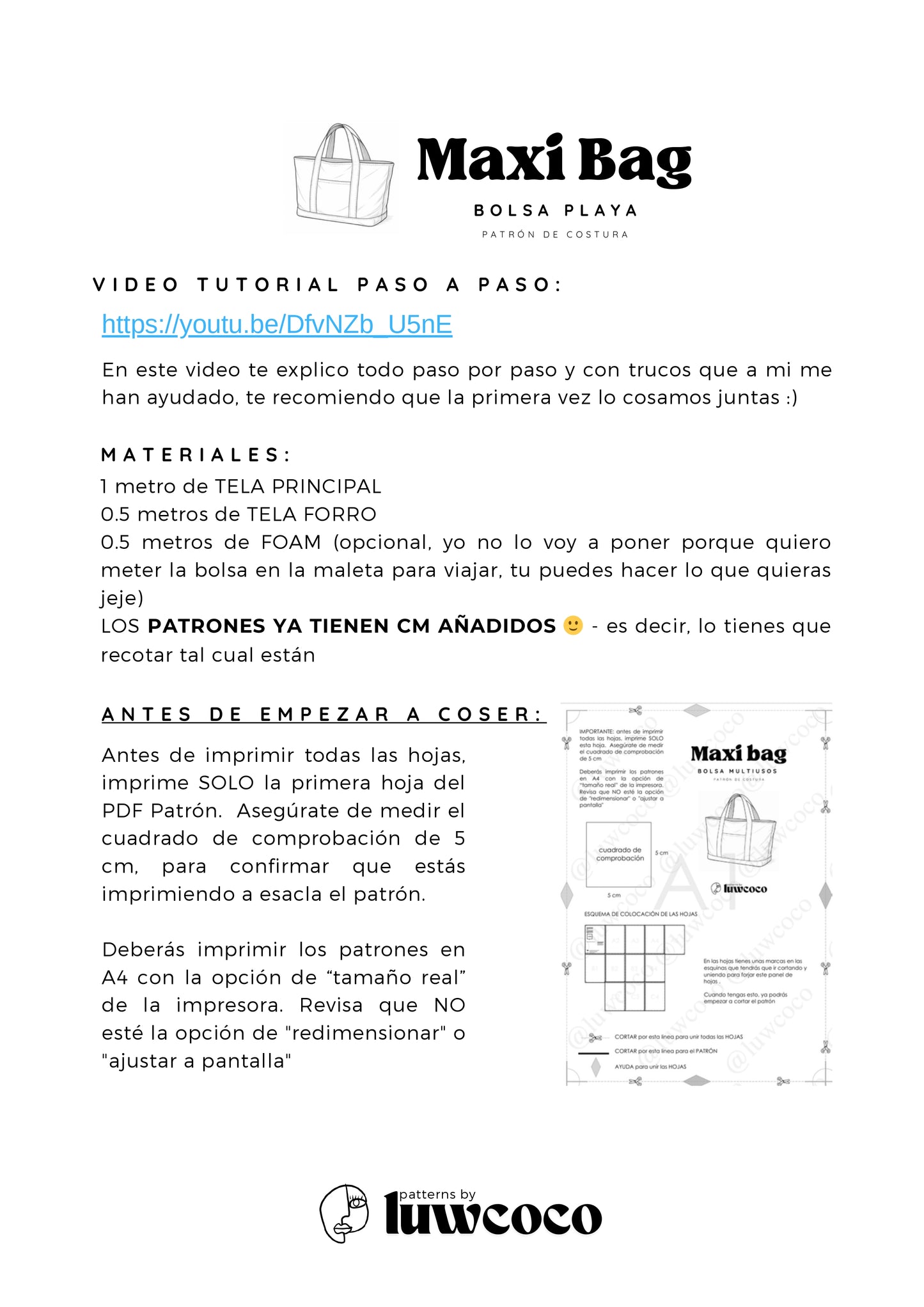 MAXI BAG - Patrón bolsa multiusos