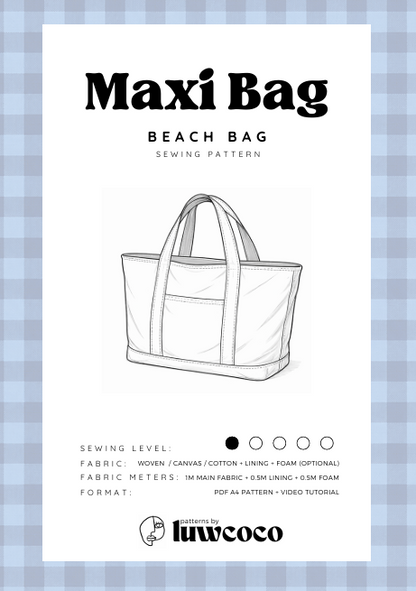 MAXI BAG – Multi-purpose bag pattern